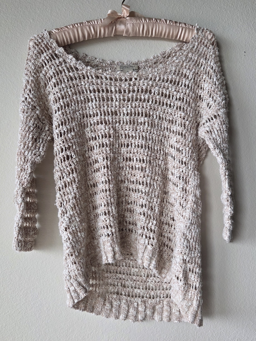 Lucky Brand Scoop Neck Off-the-shoulder Sweater - Small